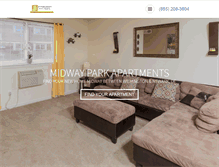 Tablet Screenshot of midwayparkapartments.com